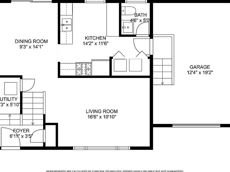 Main level floor plan