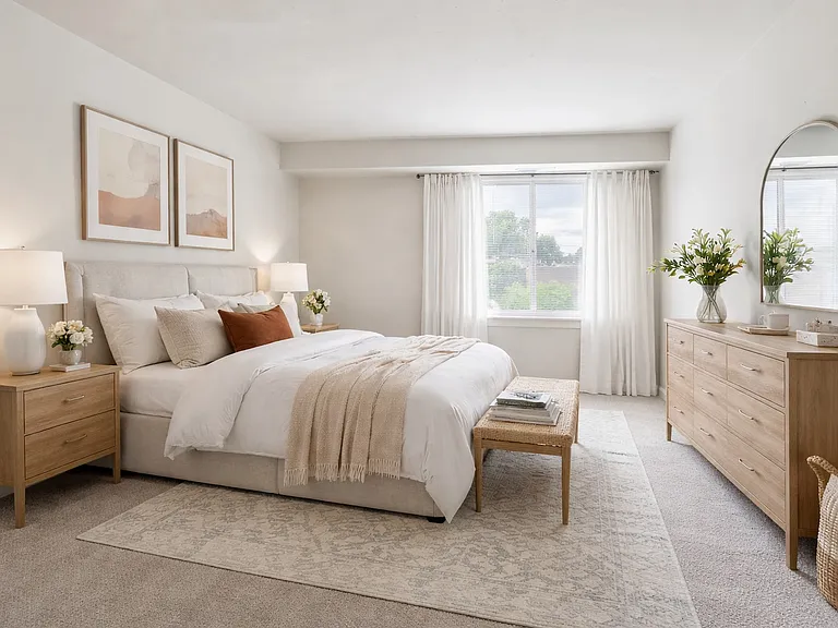 Bedroom with natural light