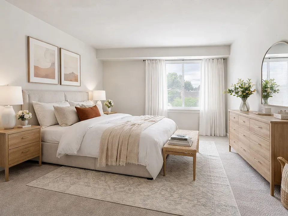 Bedroom with natural light