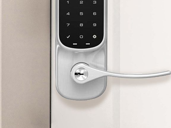 Unlock your front door with just a tap or use your keys; it's up to you.