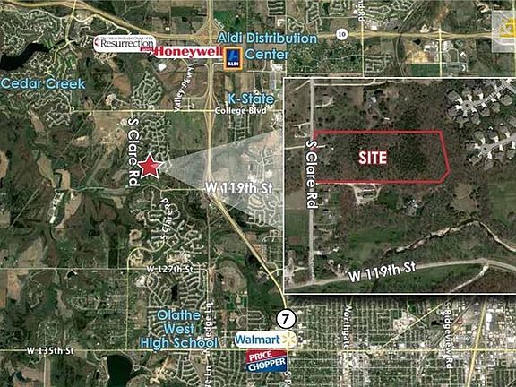 Site location from Johnson County AIMS Mapping.