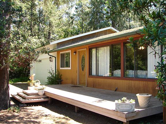 Front deck and entrance to the home.