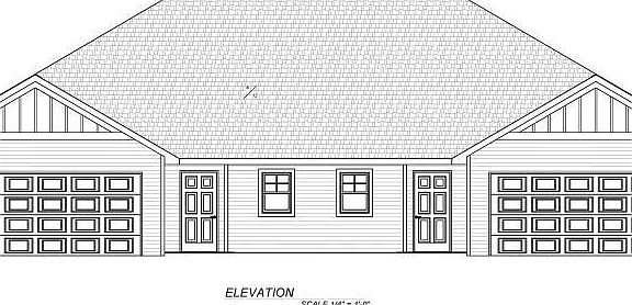 Front of Twin Home (two units visible)