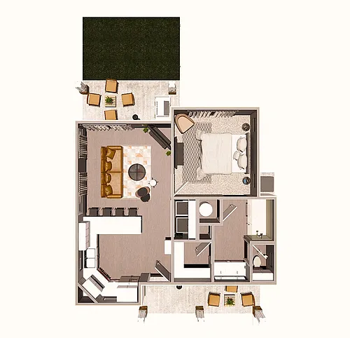 Floor plan 1 Bedroom
