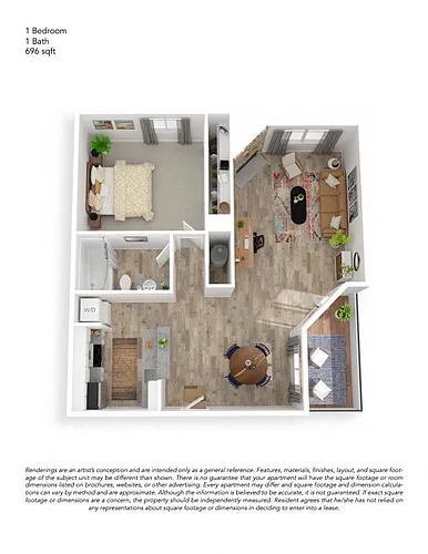 Floor plan A3 1X1