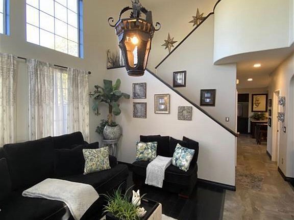 Living room and stairs