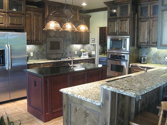 Stainless appliances in kitchen