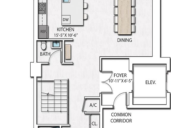 Townhouse 2 Lower Floorplan
