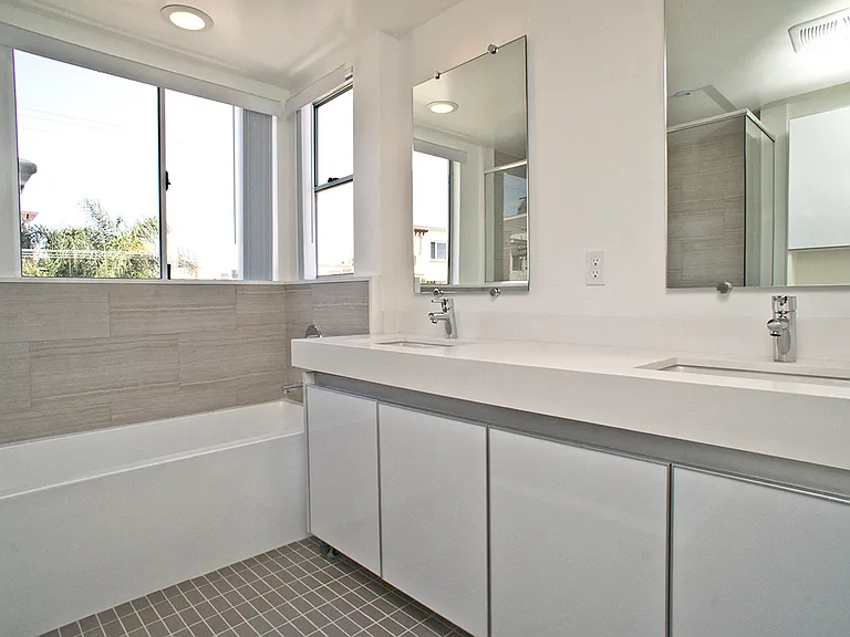 Master Bath with Full-Size Bathtub and Double Sinks