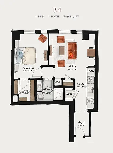 Floor plan B4