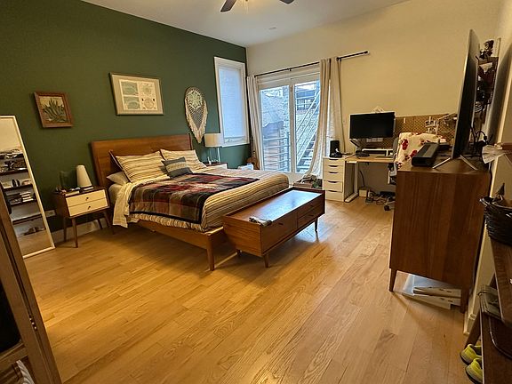 Primary bedroom. Access to private deck.