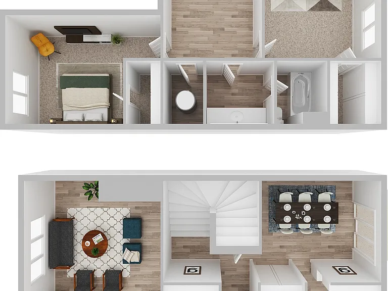 2 Bedroom | 1.5 Bath | 1210 SF 2 Bedroom | 1.5 Bath | 1210 SF
