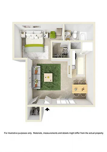 Floor plan Studio