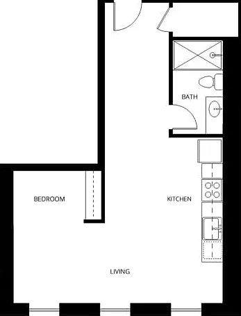 Studio | 1 Bath | 384-685 SQ FT Studio | 1 Bath | 384-685 SQ FT