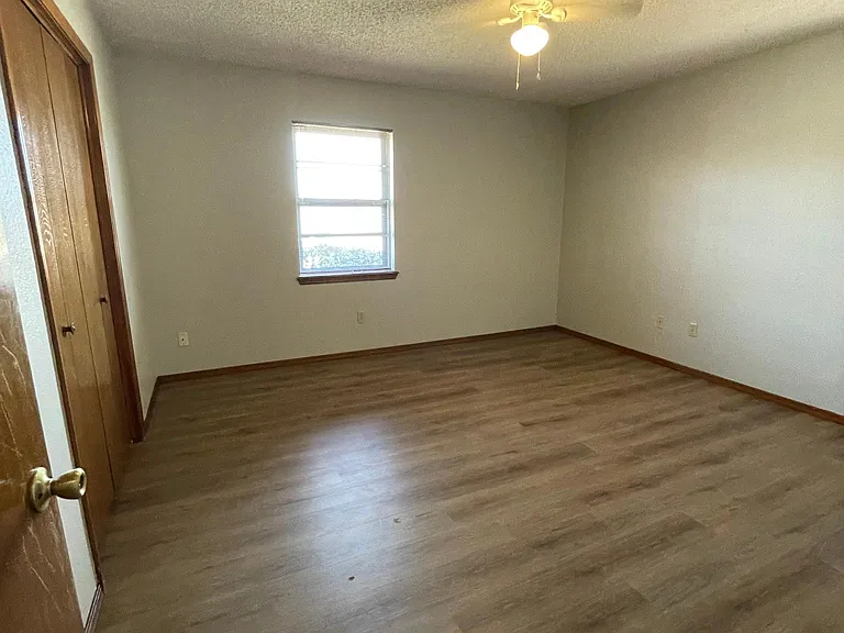 Bedroom with large closet