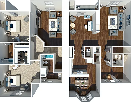 Two Bedroom Two and A Half Bathroom Two Bedroom Two and A Half Bathroom