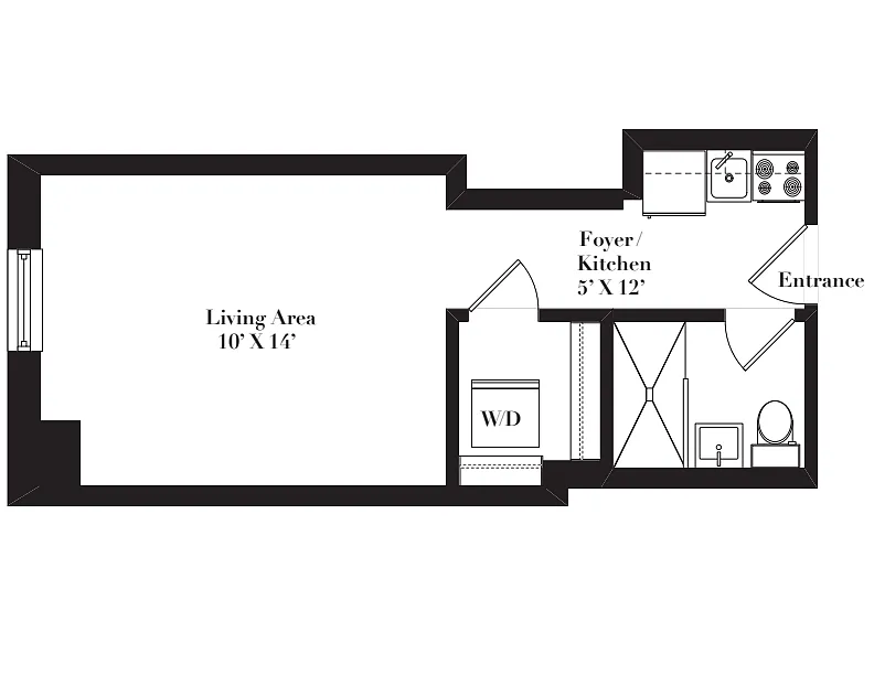 Floor plan A1 - 60% AMI AHSAP