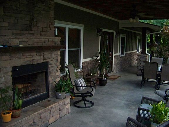 Front porch- w/fireplace