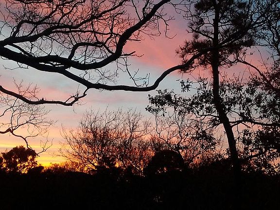 Sunset from the living room 