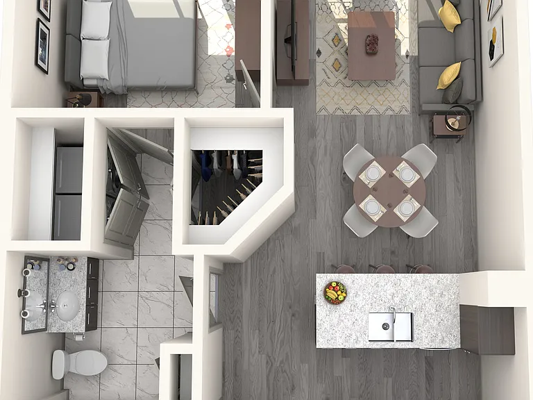 1 BR 1 Bath Apartment 1 BR 1 Bath Apartment