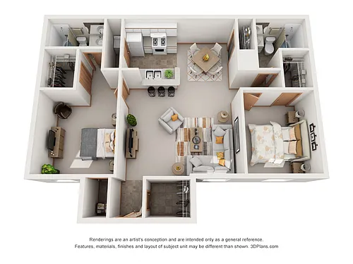 Floor plan Two Bedroom