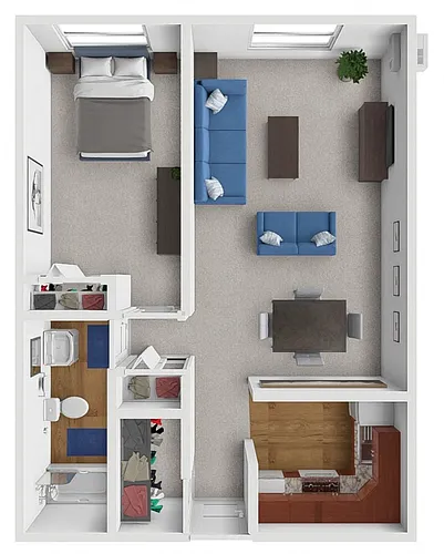 Floor plan 1 Bedroom