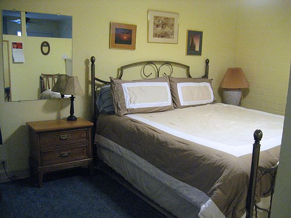 Bedroom with king-sized bed