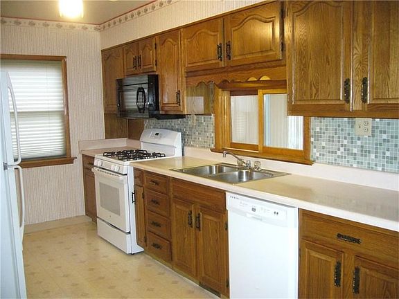 Large eat in kitchen with separate area for dining.