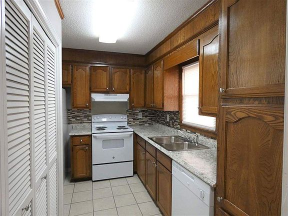 Kitchen with appliances included to include refrigerator, dishwasher and electric stove