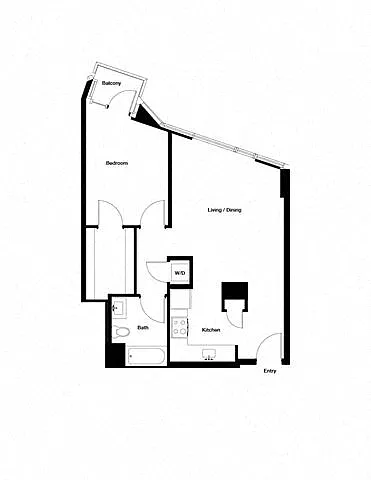 Floor plan 1R w/ Balcony Renovation 2