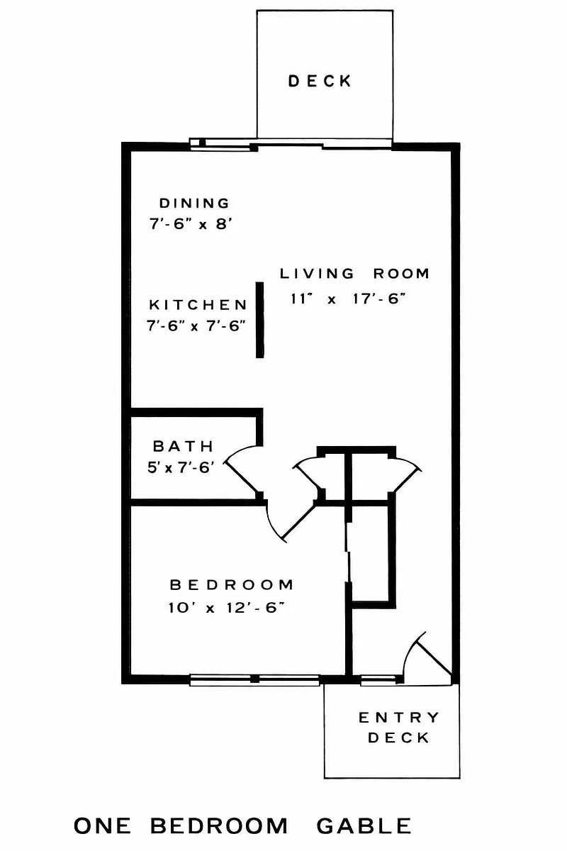 Floor plan 1 bedroom