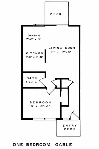 Floor plan 1 bedroom