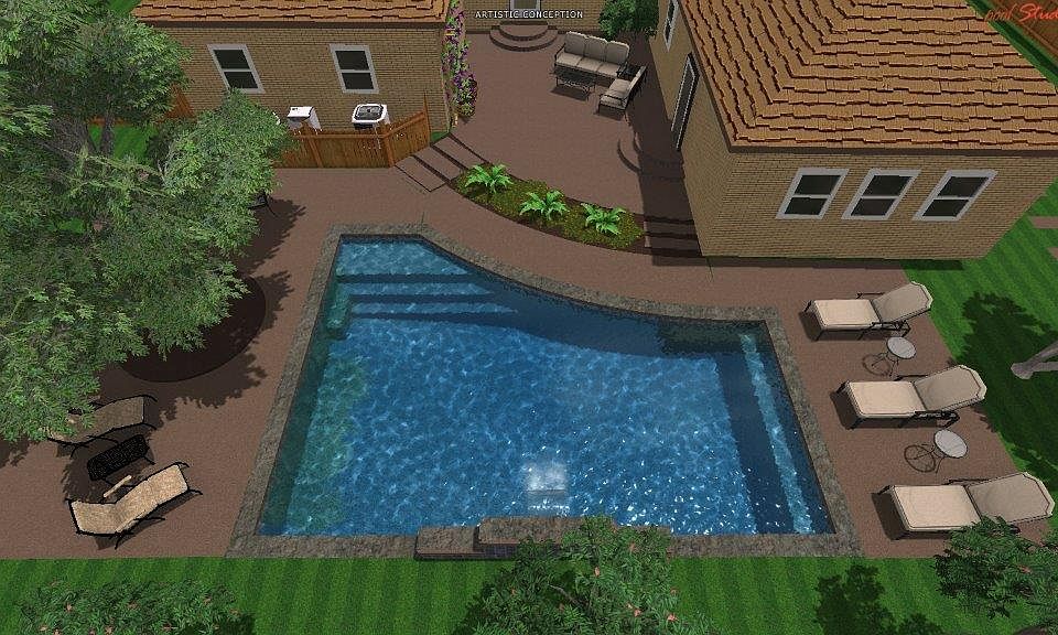 Pool Size Yard. 