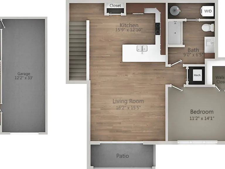 Floor Plan 1C | Drexel Ridge Apartments | Apartments in Oak Creek, WI Floor Plan 1C | Drexel Ridge Apartments | Apartments in Oak Creek, WI