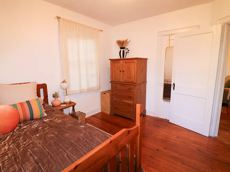 Large chest of drawers included for extra storage in addition to the closet