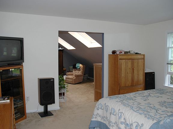 Master Bedroom with view of private sitting/exercise area.