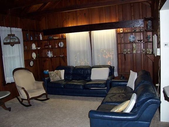 Living, vaulted ceiling