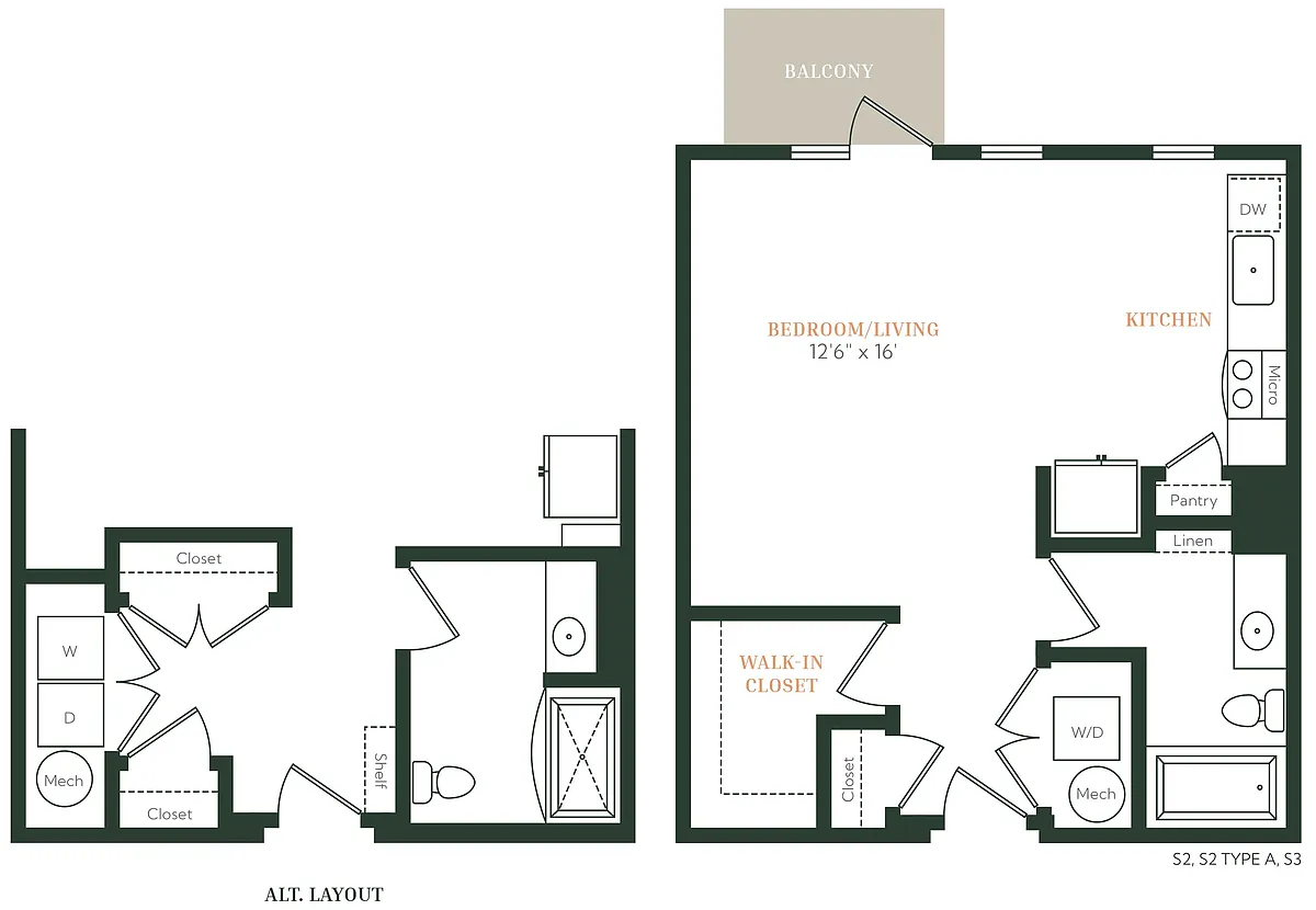 Floor plan S1B