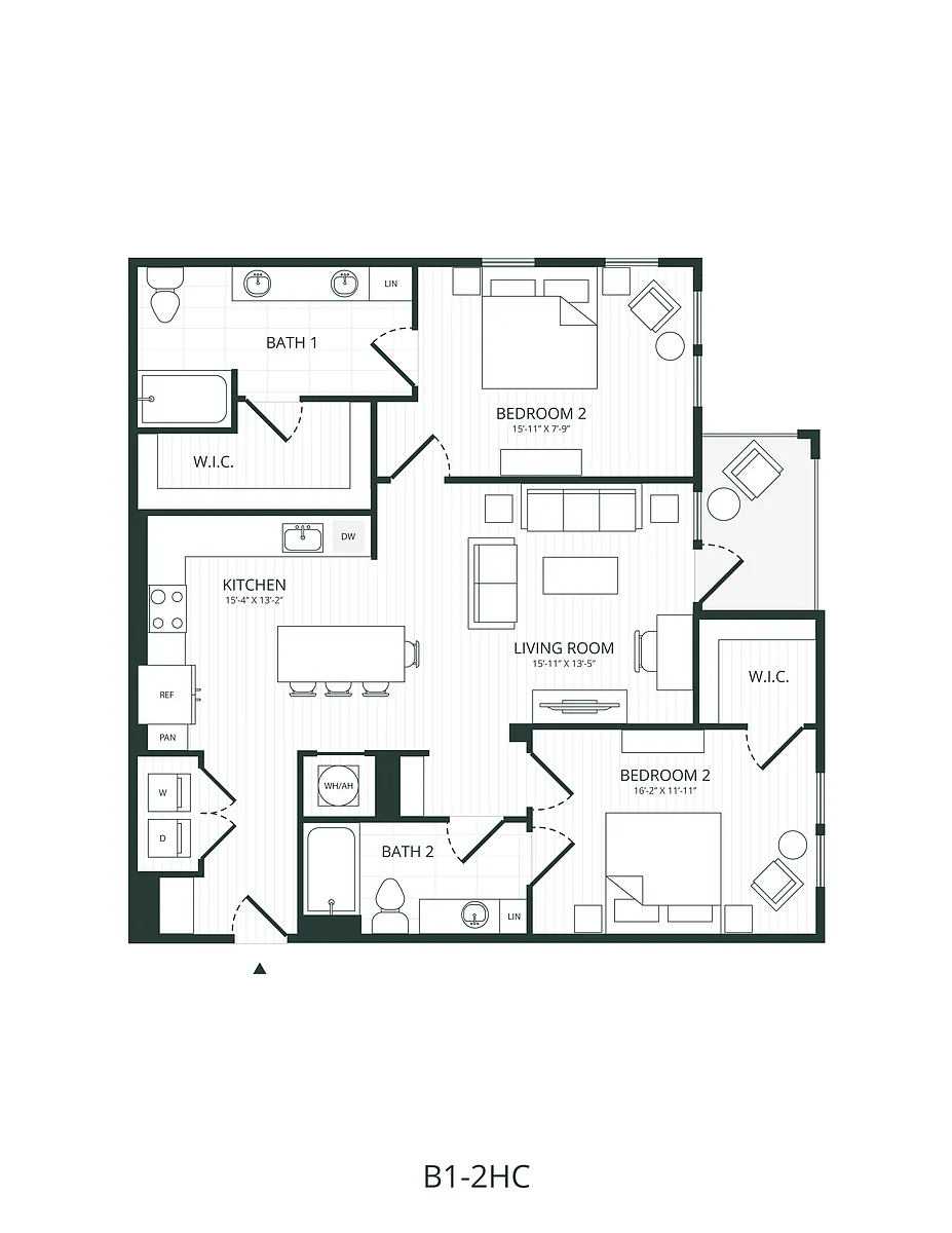 Floor plan B1.2-HC