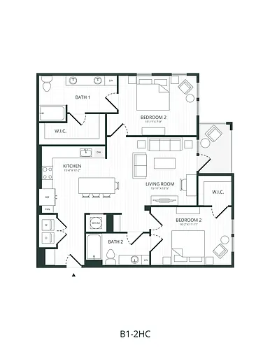 Floor plan B1.2-HC