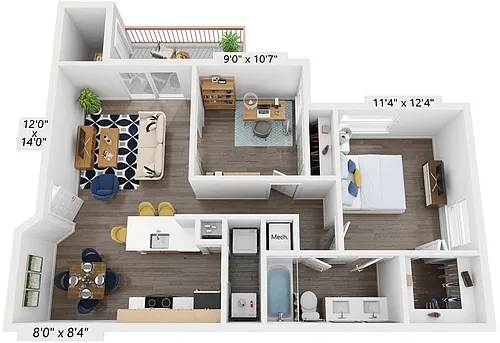 Floor plan B1