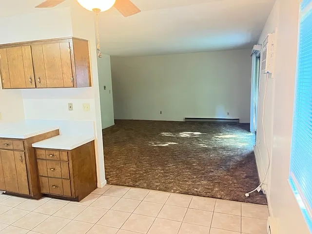 Living room view from dining area