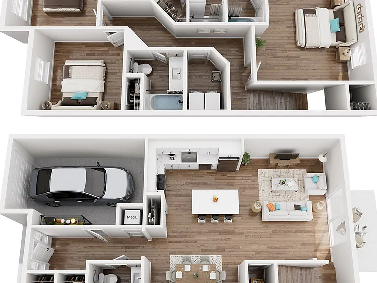 3 Bedroom, 2.5 Bath 3 Bedroom, 2.5 Bath