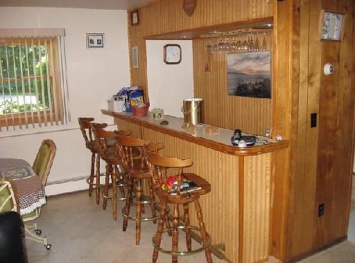 Wet bar in family room