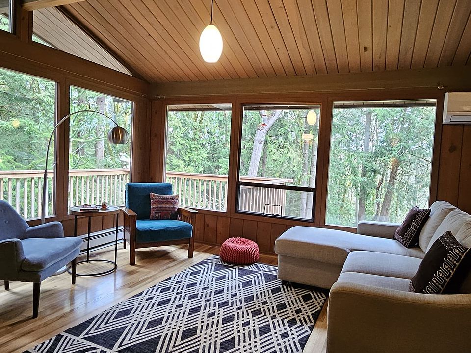 Living room with ductless heating/cooling