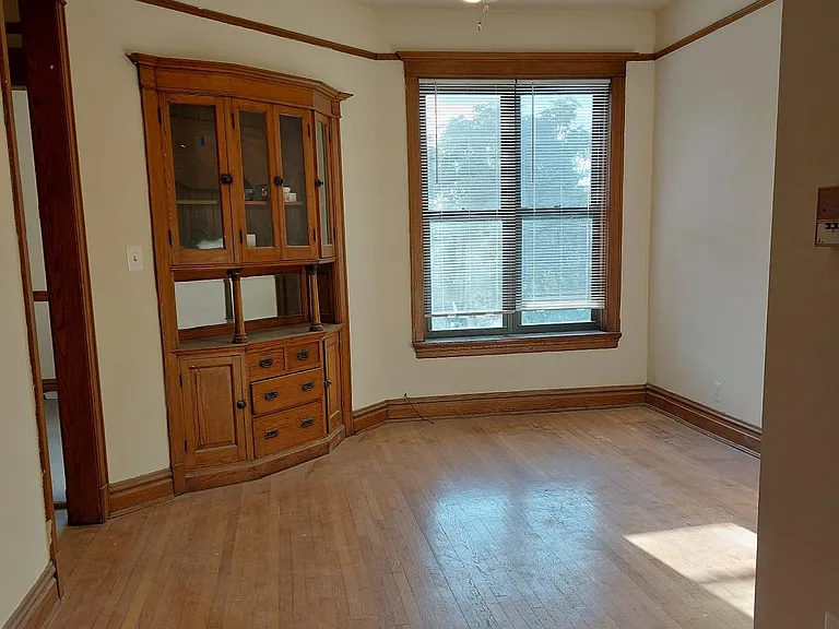 Dining room with hutch