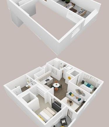 Floor plan for unit.