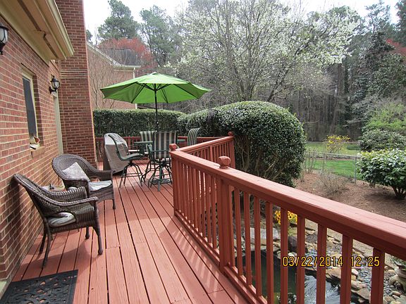 Deck Overlooking Koi Pond