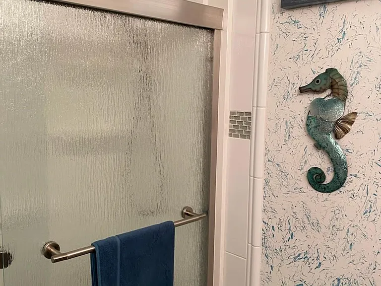 Bathroom with Newly Remodeled Shower