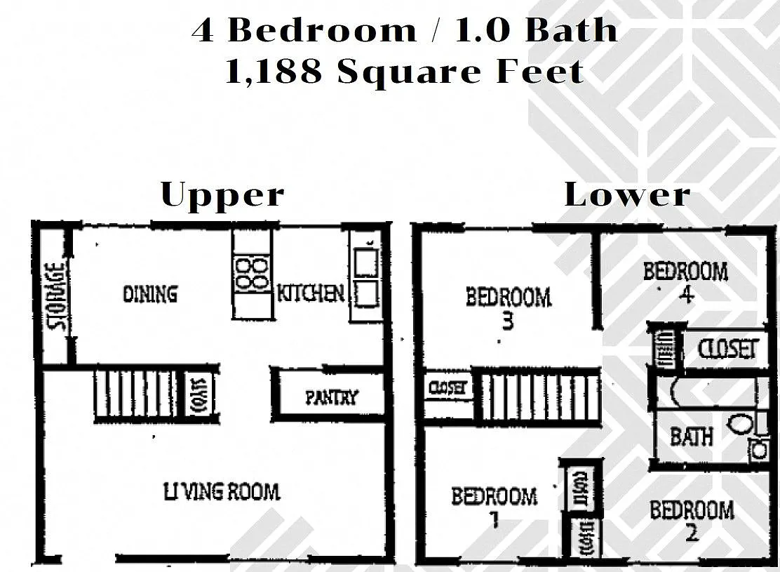 Floor plan Four Bedroom